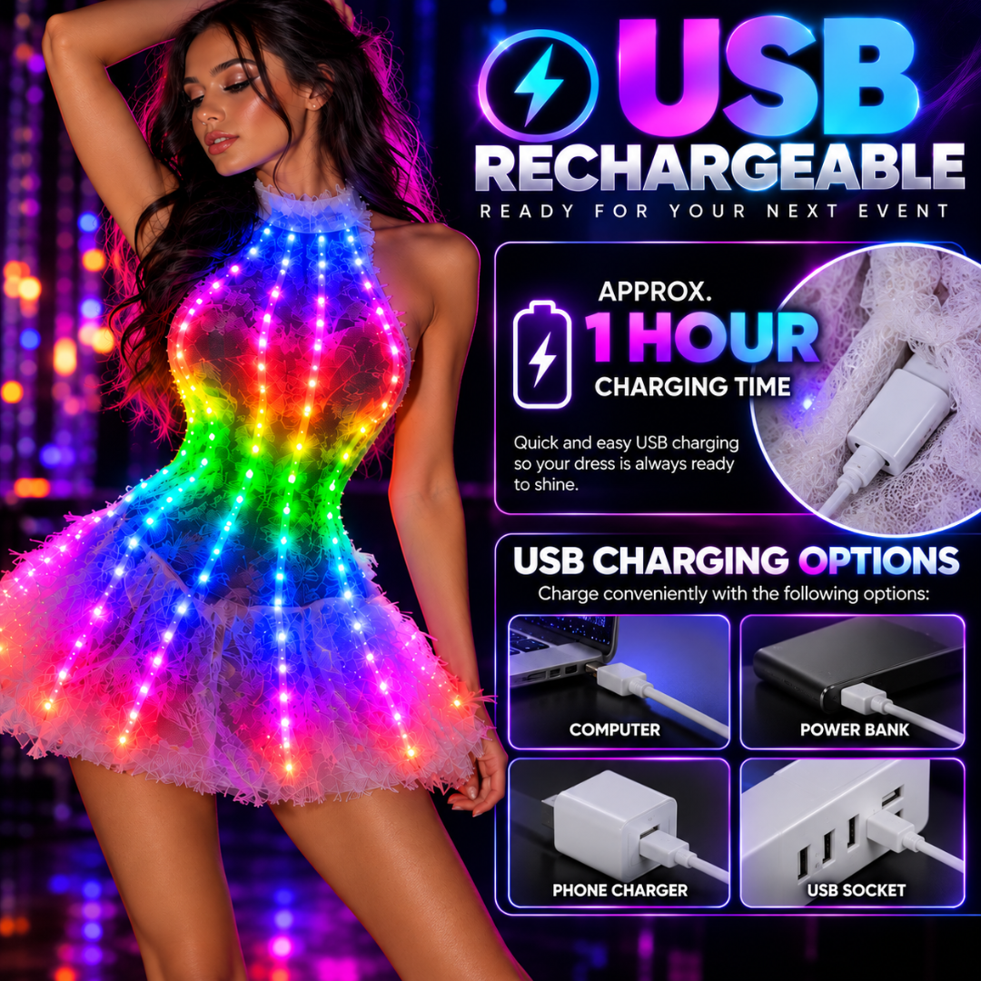 RGB LED Light-Up Dress