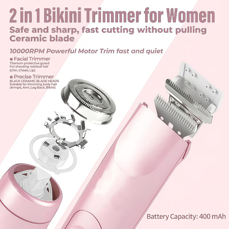 Premium Hair Trimmer โ Clean Shave, Gentle on Skin, USB Rechargeable for All Skin Types