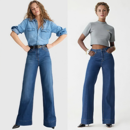 The Luvori™ 👖 Tall Wide-Leg Denim Trousers