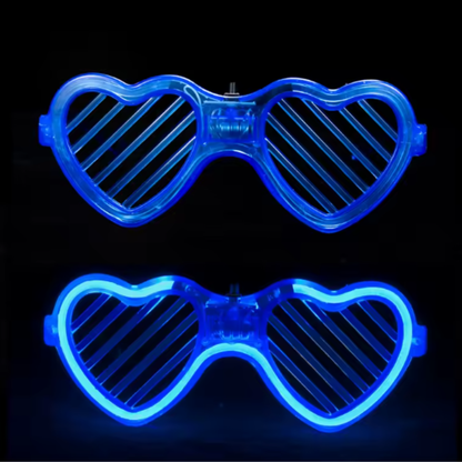 LED Heart Glasses 5 Pack