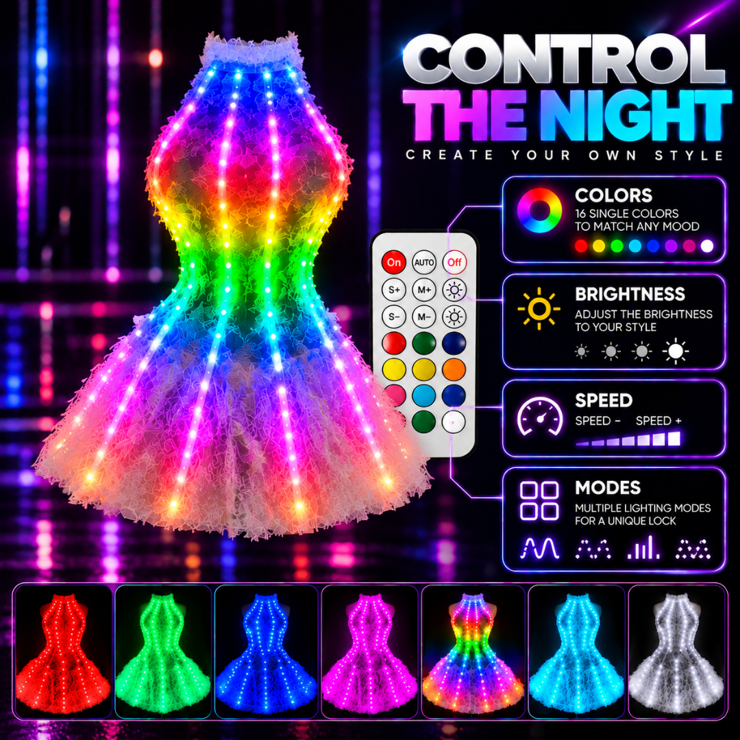 RGB LED Light-Up Dress