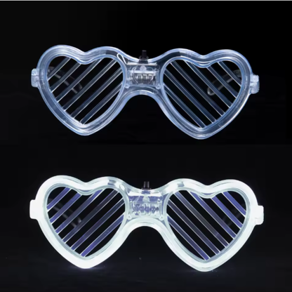 LED Heart Glasses 5 Pack